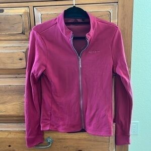 NWOT Pearl Izumi Women’s burgundy jacket, size large.